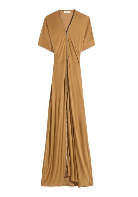 zip dress woman cinnamon brown LEMAIRE | R1144 LJ1049BR426